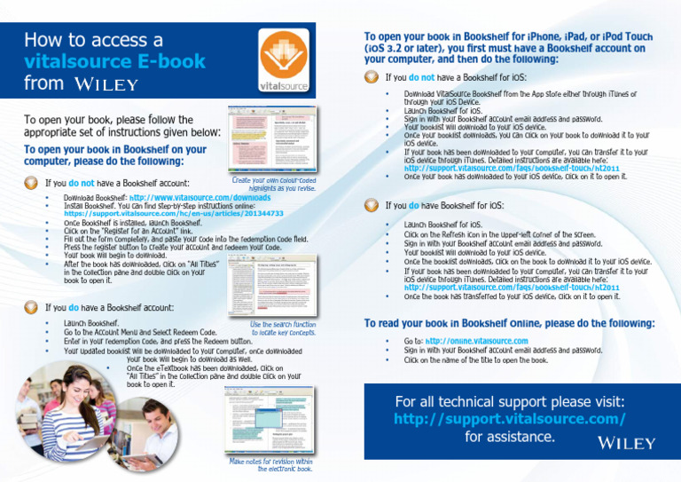 Accessing Your VitalSource E-Book | PDF | Ios | Software