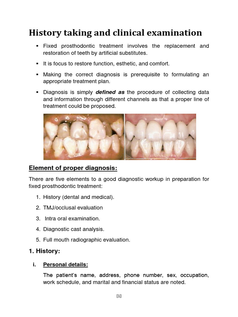 History Taking And Clinical Examination Of Patient Ppt