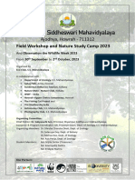 Brochure - Field Workshop and Nature Study Camp 2023