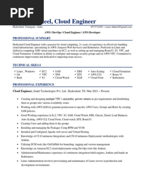 Khaja Shakeel CV