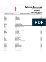 Balance de Prueba General