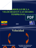 La Velocidad en Edades Tempranas. Ecuador 2023