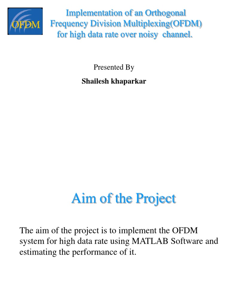 OFDM Implementation for High Data Rates | PDF | Orthogonal Frequency ...