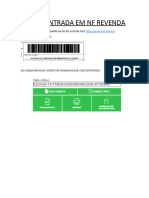 Dando Entrada em NF Revenda
