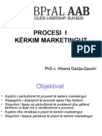 Procesi I Kërkim Marketingut: Phd.C. Albana Gazija-Qaushi