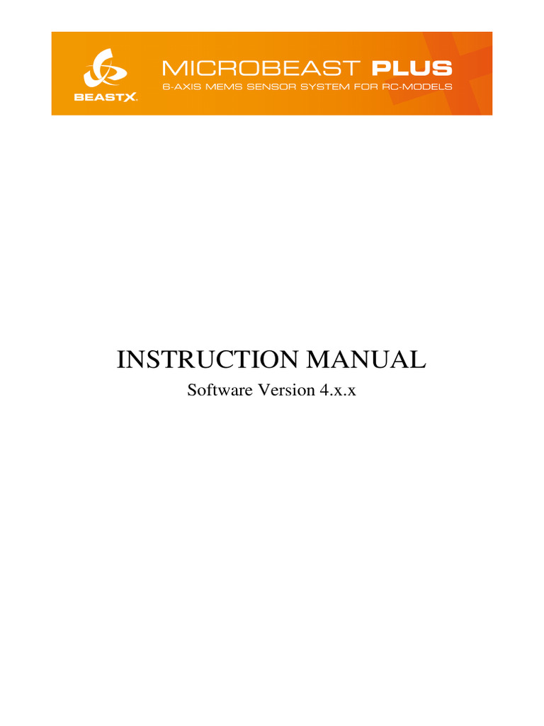 Microbeast V4 Manual | PDF | Electrical Connector | Electric Motor