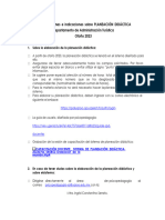 Consideraciones e Indicaciones Sobre PLANEACIÓN DIDÁCTICA