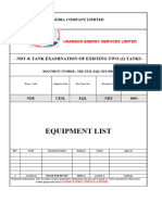 Nde-Uesl-Eql-Ndt-0001 (Equipment List)