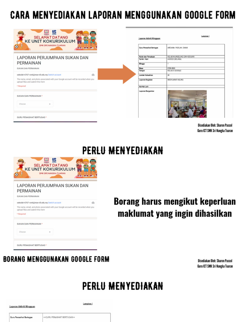 Laporan Menggunakan Google Form SMK | PDF