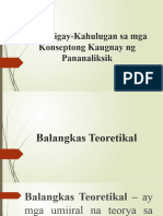 Pagbibigay-Kahulugan Sa Mga Konseptong Kaugnay NG Pananaliksik 080714