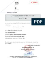 Attestation Reussite BABACAR DIOP