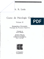 Curso de Psicologia Geral Vol - II - Sensações e Percepção by Alexander Luria