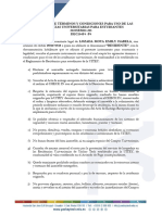 Aceptacion de Terminos y Condiciones de Uso - 201