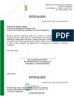 Invitacion A Juramentacion