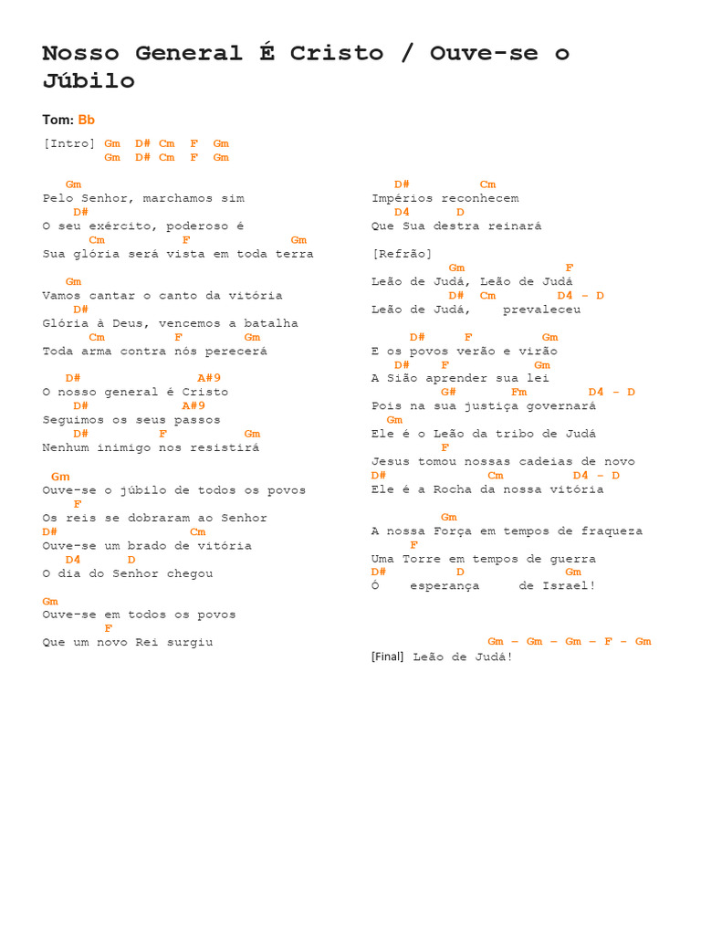 Ouve-se o Júbilo de Todos os Povos | PDF