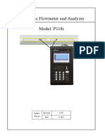 P118i Ultrasonic Flowmeter and Analyzer Instruction Manual V3.00