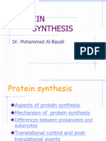 2022-05-15 L8 - Protein Synthesis