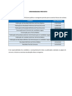 Cronograma Previsto TJRN Tecnico