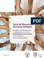 Guía de Desarrollo Humano Integral: Dirigida A Docentes para La Implementación de en El Sistema Nacional Educativo