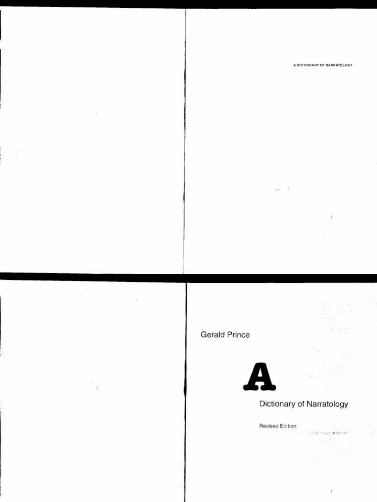 Gerald Prince - A Dictionary of Narratology (1987) | PDF