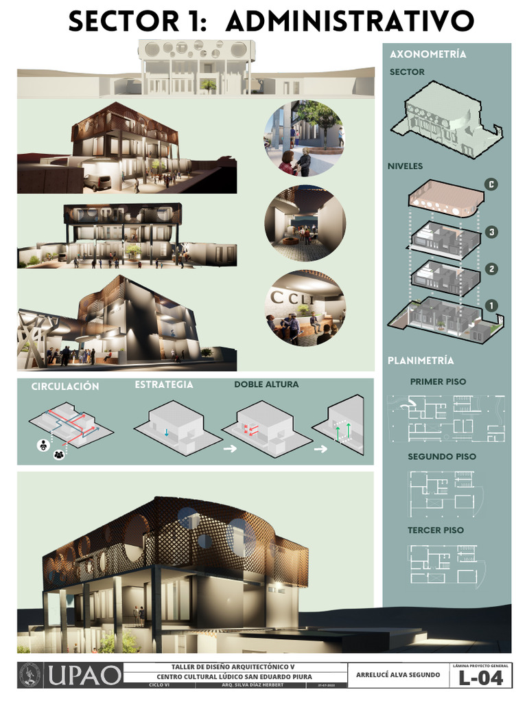 Diseño de Lámina Arquitectónica V | PDF