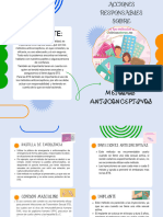 Folleto Díptico Catálogo de Servicios Geométrico Azul y Verde