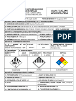 Sulfato de Zinc Monohidratado HDS