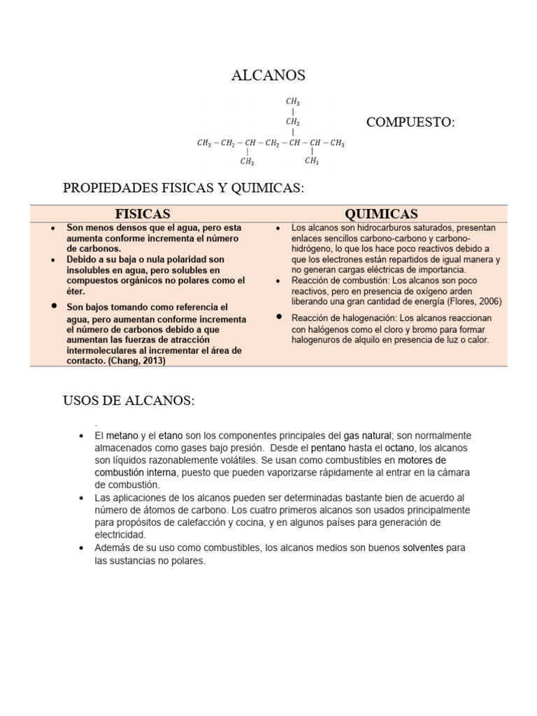Alcanos Integradora | PDF | Alcano | Naturaleza