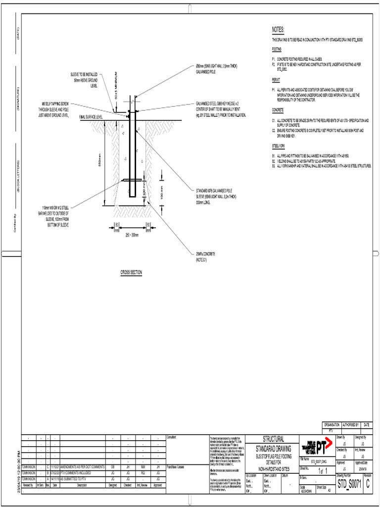 Hardstand Construction Footing Details | PDF | Materials | Building ...