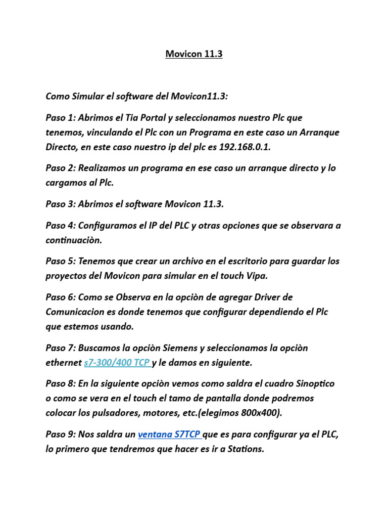 Programar El Software Movicon | PDF