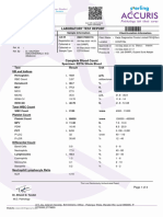 Laboratory Test Report: Specimen: EDTA Whole Blood Test Result Unit Biological Ref. Interval