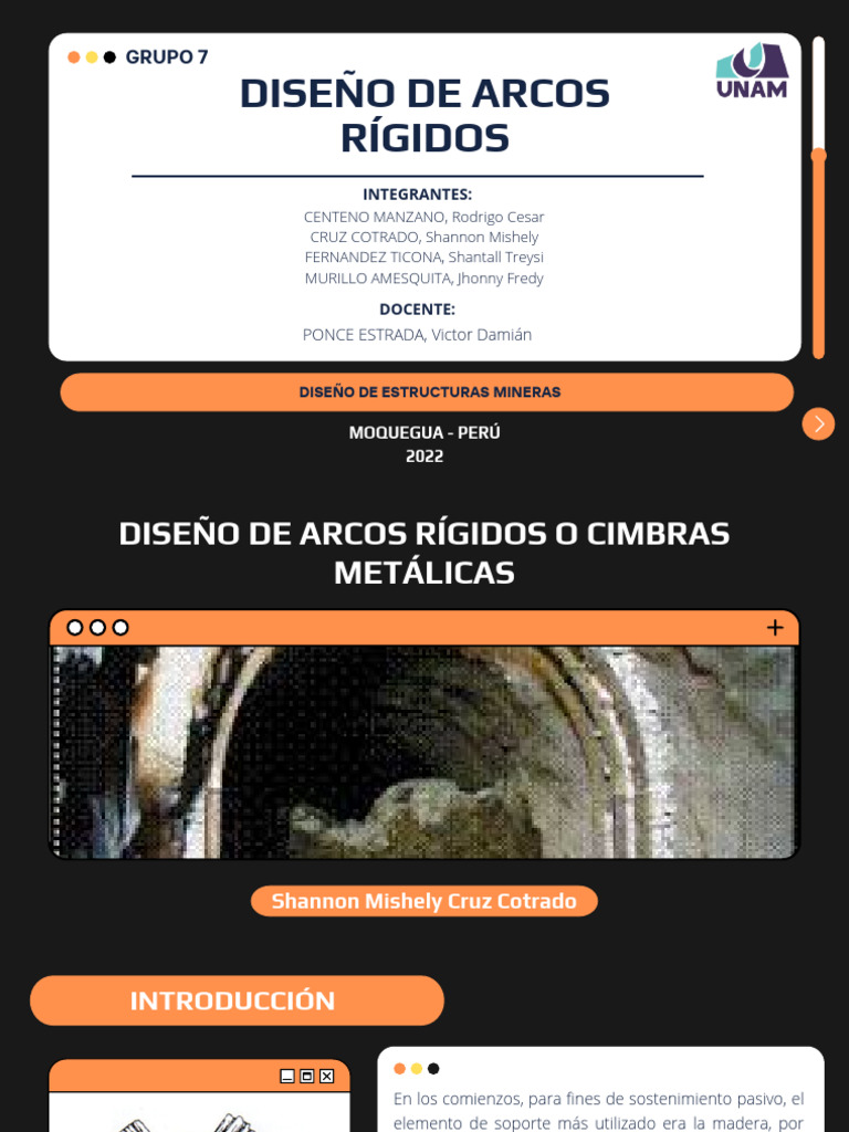 Diseño de Arcos Rígidos en Minería | PDF | Acero | Pandeo
