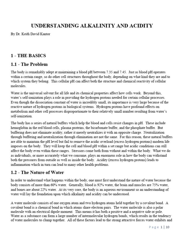 Understanding Alkalinity Rgfinal Pdf Acid Hydroxide