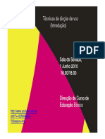 Técnicas de Dicção de Voz