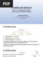 Compiler Design Left Recursion and Left Factoring