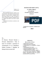 Programa de Juramentación de La Policia Escolar - 2023