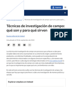 Técnicas de Investigación de Campo ¿Qué Son? - Indeed - Com México