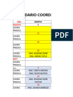 Calendario de Predicas