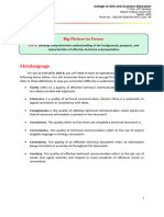 Technical Writing - Background and Characteristics