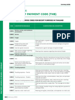 Thailand BOT Payment Codes Info Paribas