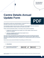 Centre Details Annual Update Form 2023-24 