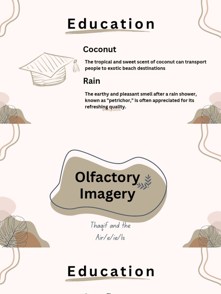 Olfactory Imagery Examples Sentences With Answers
