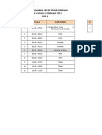 Jadwal Kelas 4