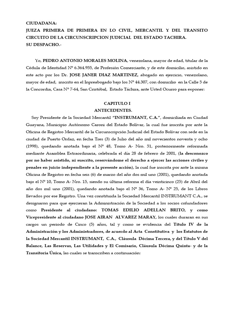 Declaracion De Quiebra De Una Empresa Te
