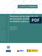 Panorama de Las Hojas de Ruta de Economía Circular en América Latina y El Caribe