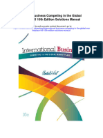 International Business Competing in The Global Marketplace Hill 10th Edition Solutions Manual