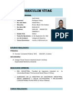 Curriculum Coordinador de Servicio Jose Vinicio Rodriguez Fiallos