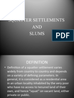 (11,12) Slum and Squatter Settlements