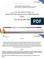 Programa. Manual de Apoyo para La Atención Del Rezago de Aprendizajes BG y BT, 1er. 3er. y 5to. Semestre.