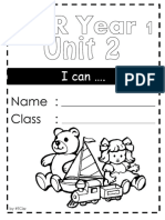 Unit 2 - I Can Booklet